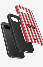 Google Pixel 9a Tough Case – Cherry Stripes - View 2