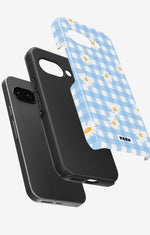Google Pixel 9a Tough Case – Blue Daisies - View 2