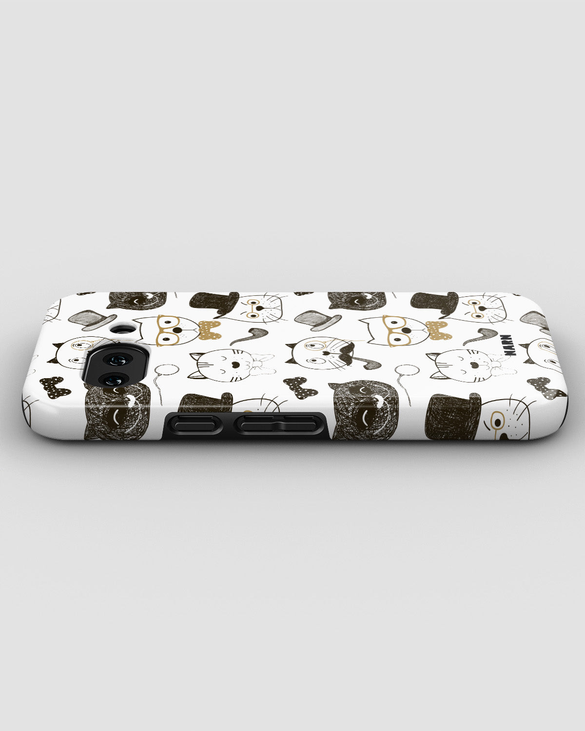 Google Pixel 9a Tough Case – Cartoon Cats - View 3