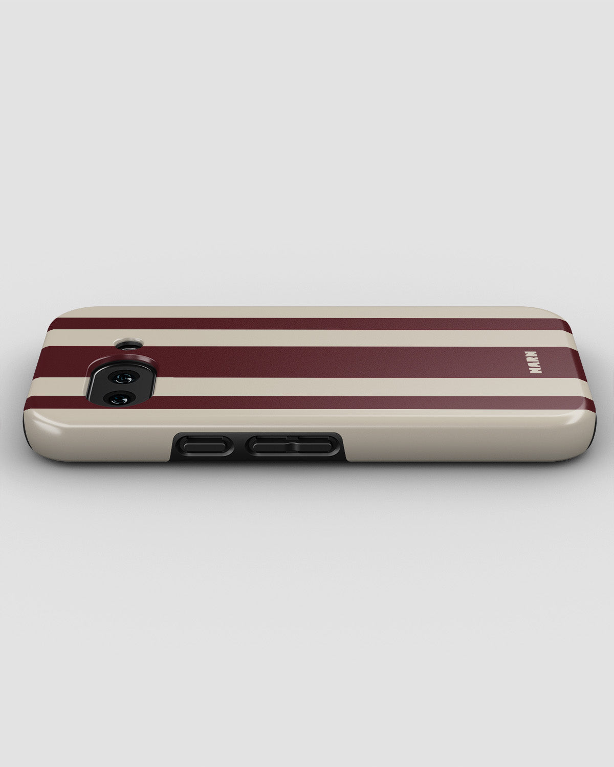 Google Pixel 9a Tough Case – Bordeaux Stripe - View 3