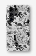 Samsung Galaxy S23 Ultra Tough Case – Black & White Bloom - View 1