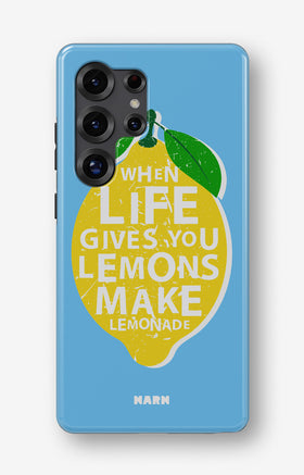 Samsung Galaxy S23 Ultra Tough Case – Lemon Quote - View 1