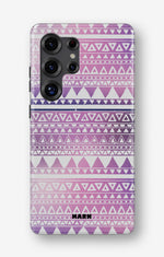 Samsung Galaxy S23 Ultra Tough Case – Purple Aztec - View 1