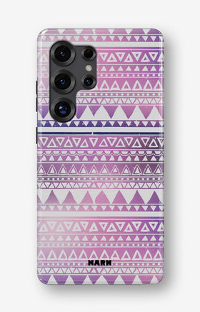 Samsung Galaxy S23 Ultra Tough Case – Purple Aztec - View 1