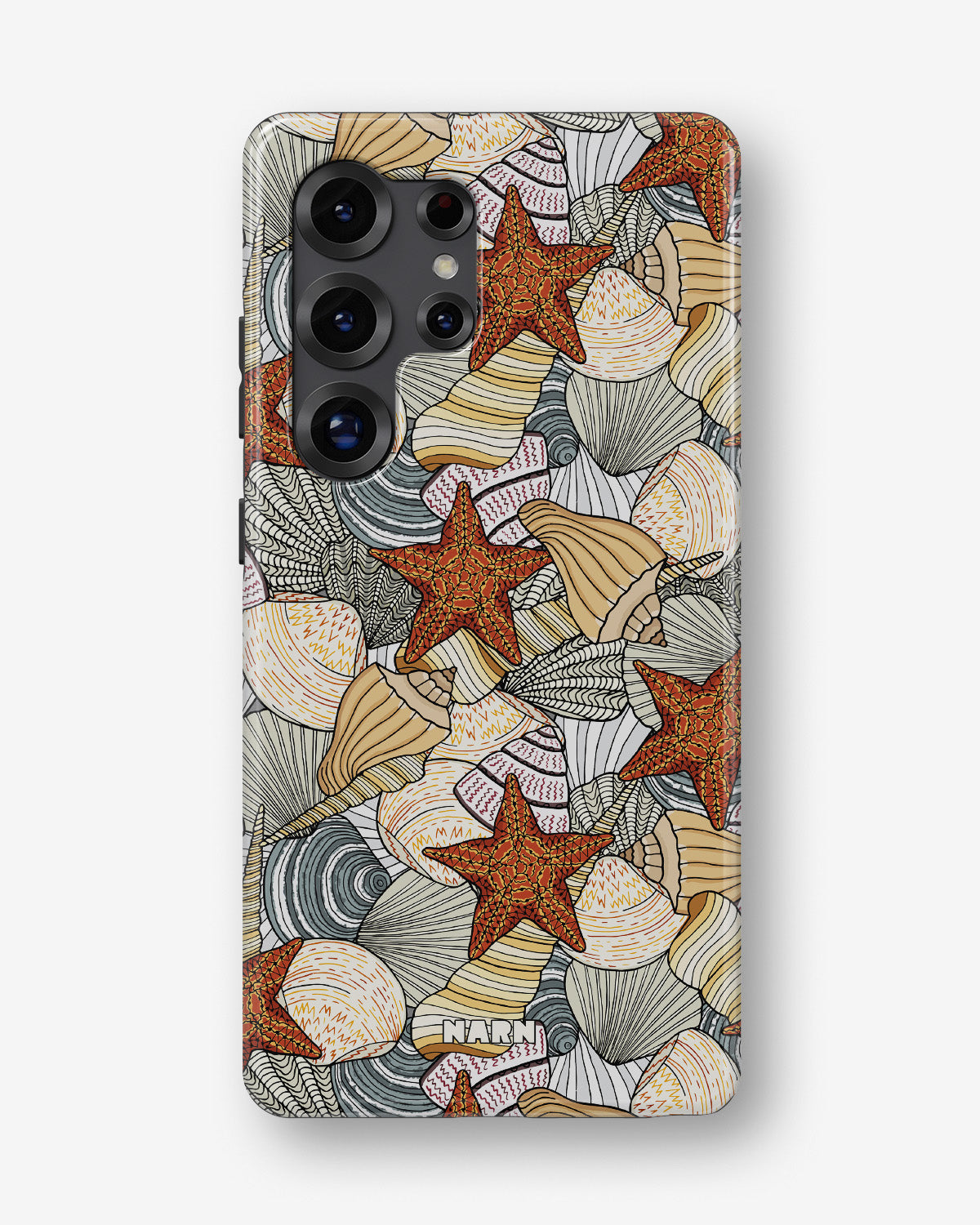 Samsung Galaxy S23 Ultra Tough Case – Sea Shells - View 1