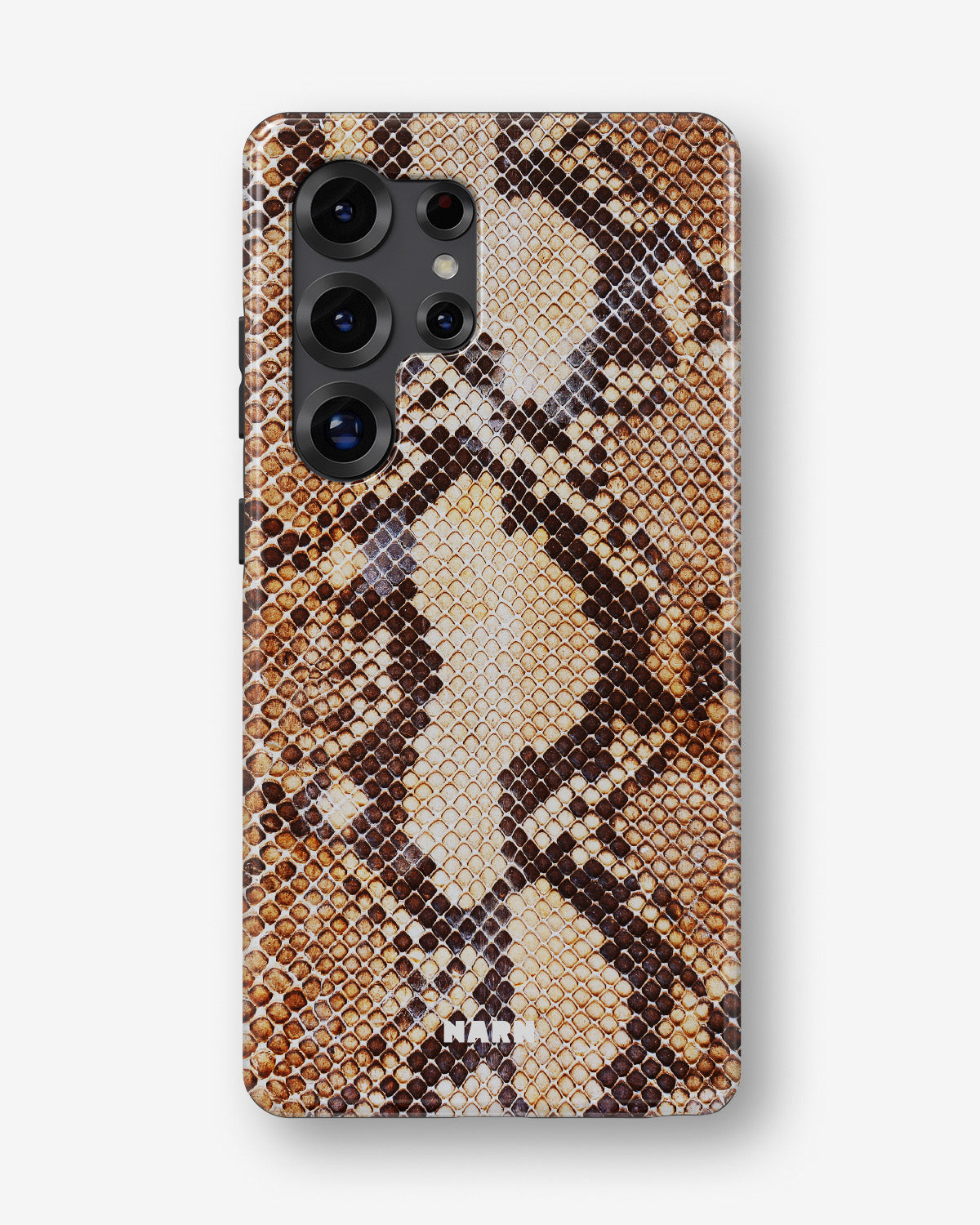 Samsung Galaxy S23 Ultra Tough Case – Brown Snakeskin - View 1