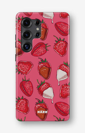 Samsung Galaxy S23 Ultra Tough Case – Strawberry Chocolate - View 1