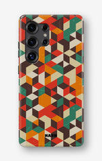 Samsung Galaxy S23 Ultra Tough Case – Retro Geometric - View 1