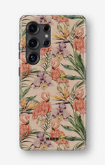 Samsung Galaxy S23 Ultra Tough Case – Flamingos & Flowers - View 1
