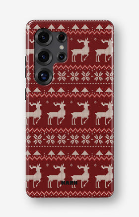 Samsung Galaxy S23 Ultra Tough Case – Reindeer Knit - View 1