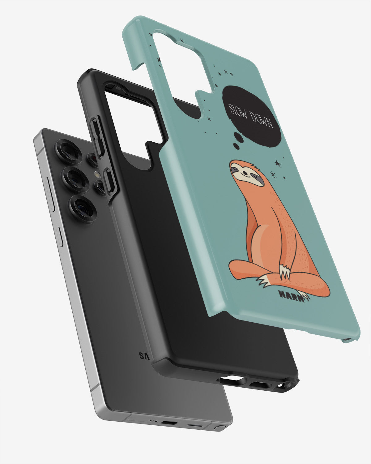 Samsung Galaxy S23 Ultra Tough Case – Slow Down Sloth - View 2
