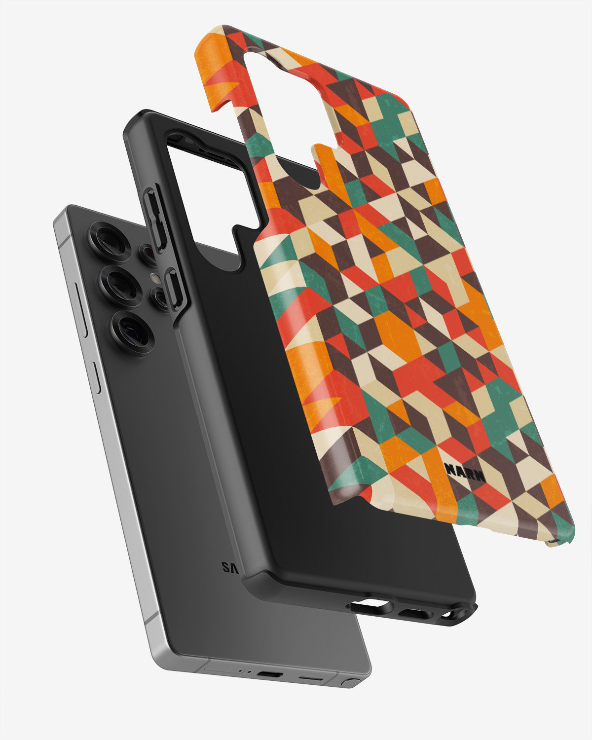 Samsung Galaxy S23 Ultra Tough Case – Retro Geometric - View 2