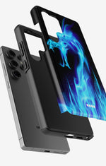 Samsung Galaxy S23 Ultra Tough Case – Blue Flames Dragon - View 2