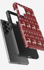 Samsung Galaxy S23 Ultra Tough Case – Reindeer Knit - View 2