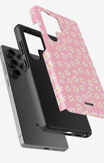 Samsung Galaxy S23 Ultra Tough Case – Pink Daisy - View 2