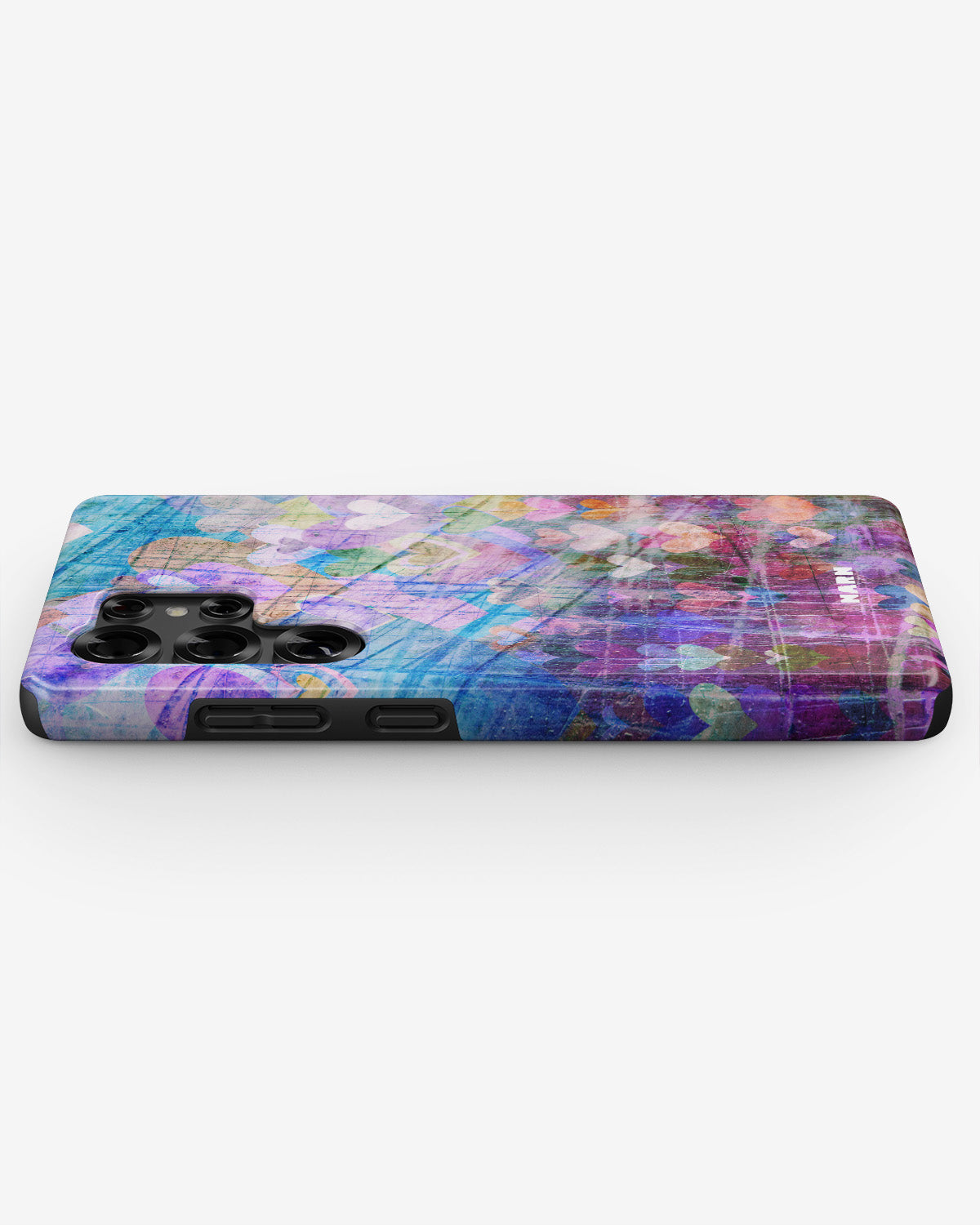 Samsung Galaxy S23 Ultra Tough Case – Purple Hearts - View 3