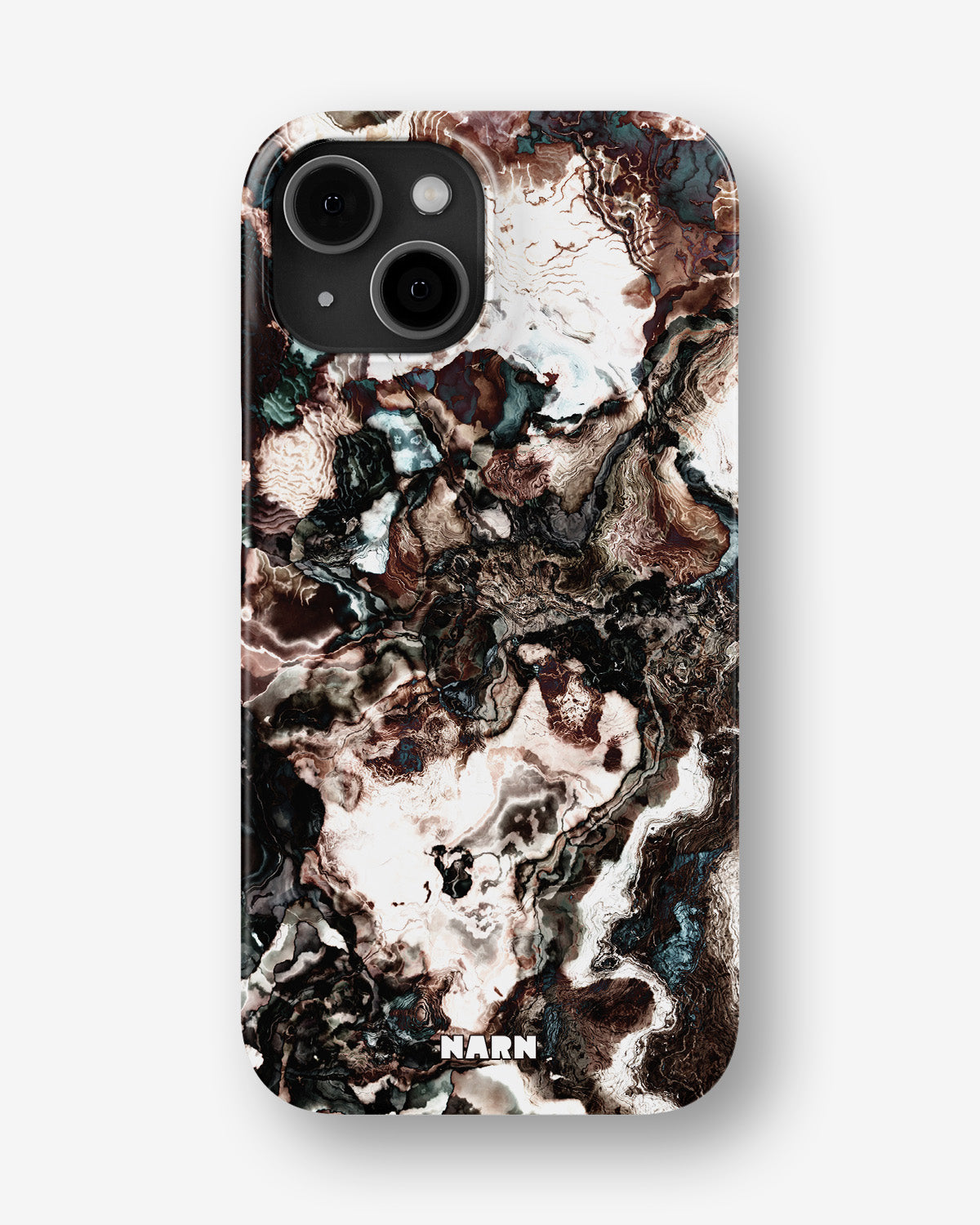 iPhone 15 Slim Case - Marble Brown - View 1