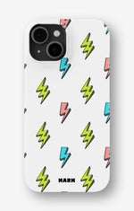 iPhone 15 Slim Case - Lightning Bolts - View 1