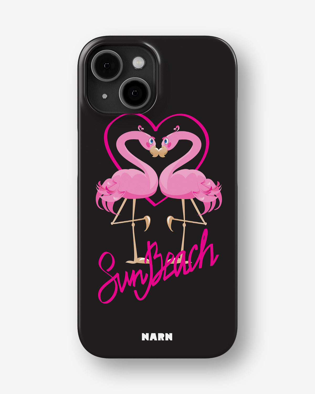 iPhone 15 Slim Case - Beach Flamingo - View 1