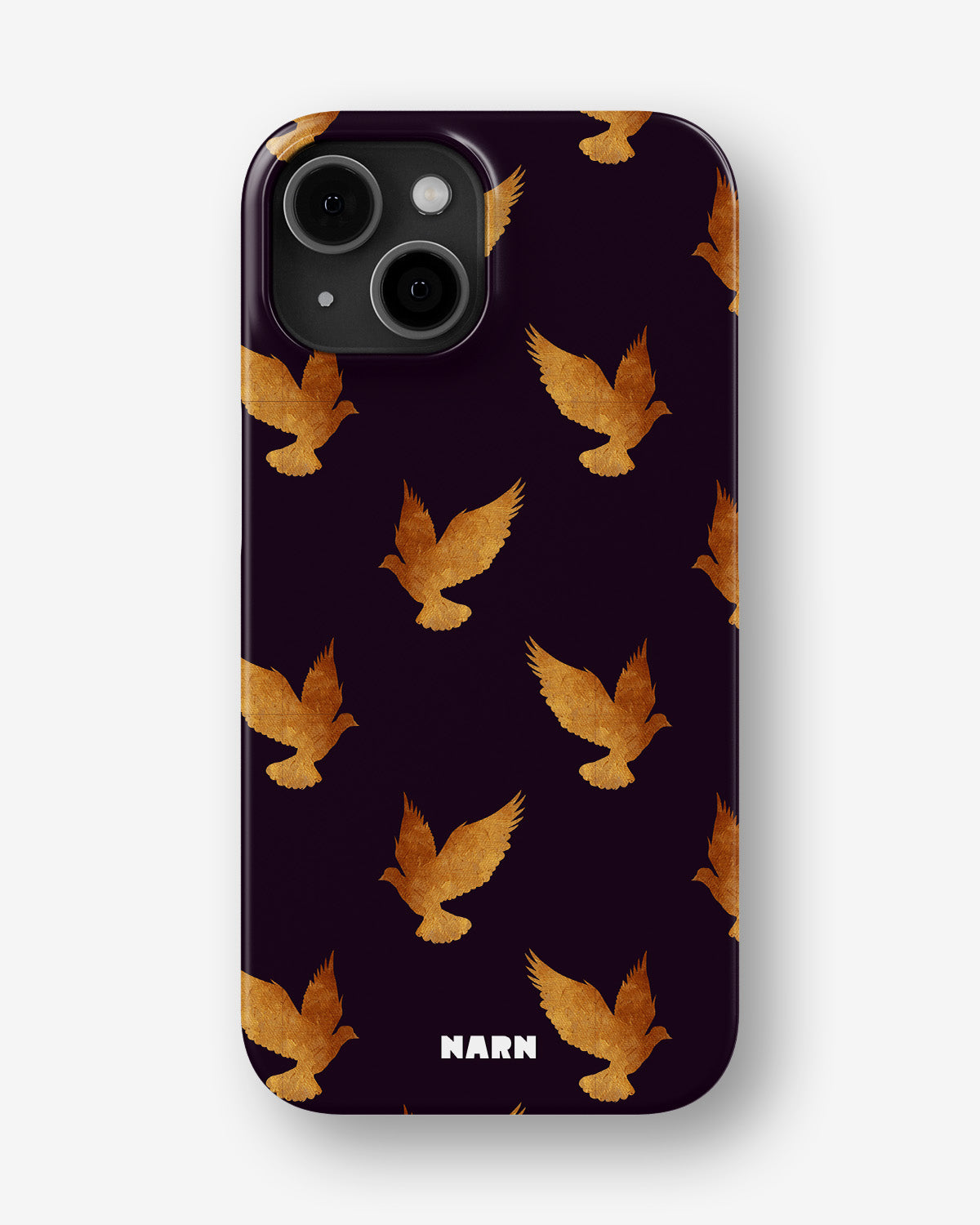 iPhone 15 Slim Case - Royal Doves - View 1