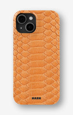iPhone 15 Slim Case - Orange Snake - View 1