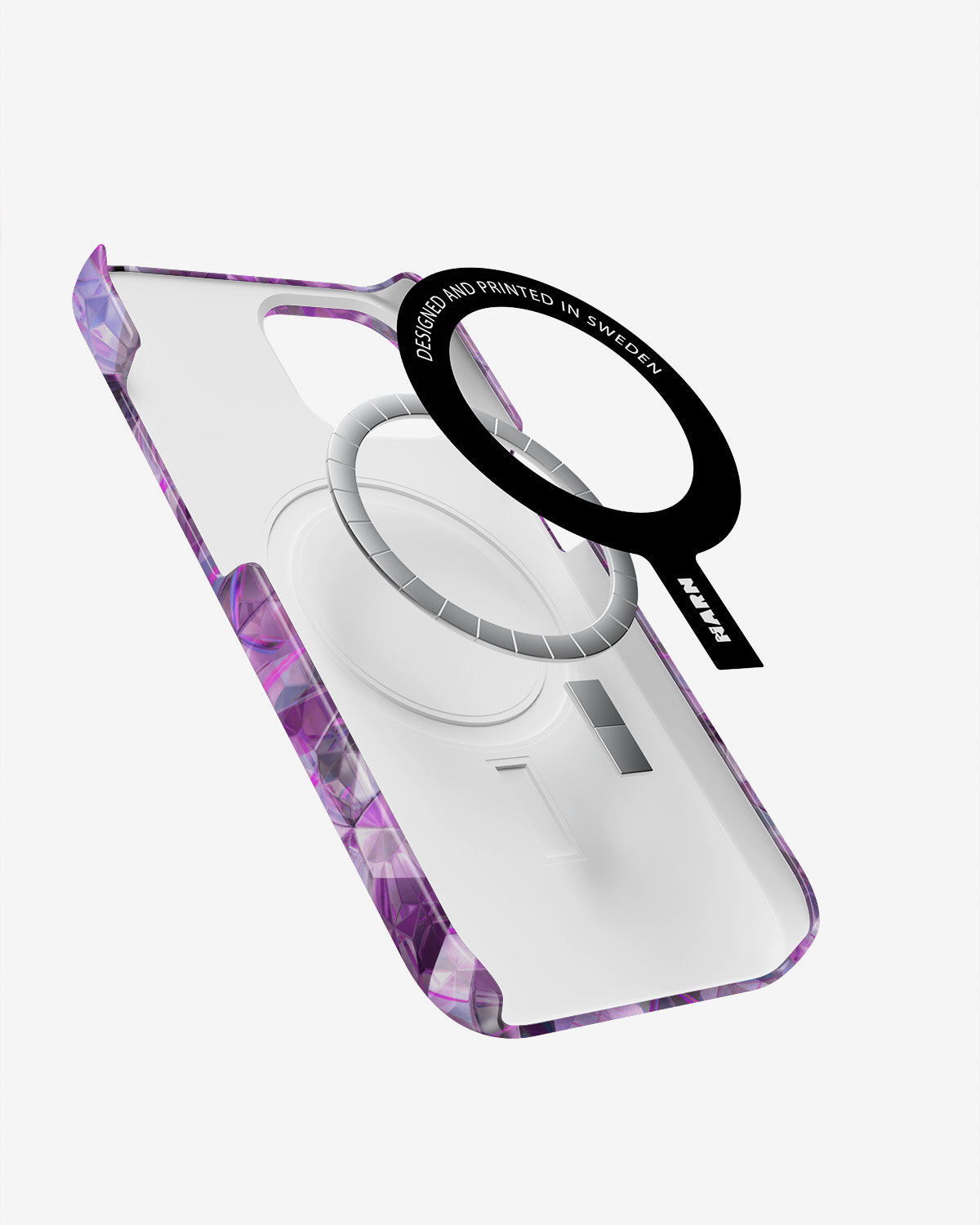 iPhone 15 Slim Case - Lavender Crystals - View 2