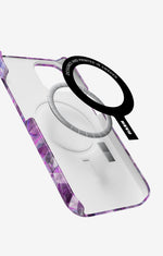 iPhone 15 Slim Case - Lavender Crystals - View 2