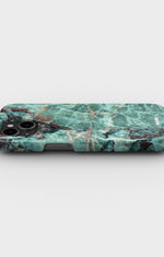 iPhone 15 Slim Case - Green Marble - View 3