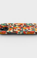iPhone 15 Slim Case - Retro Geometric - View 3