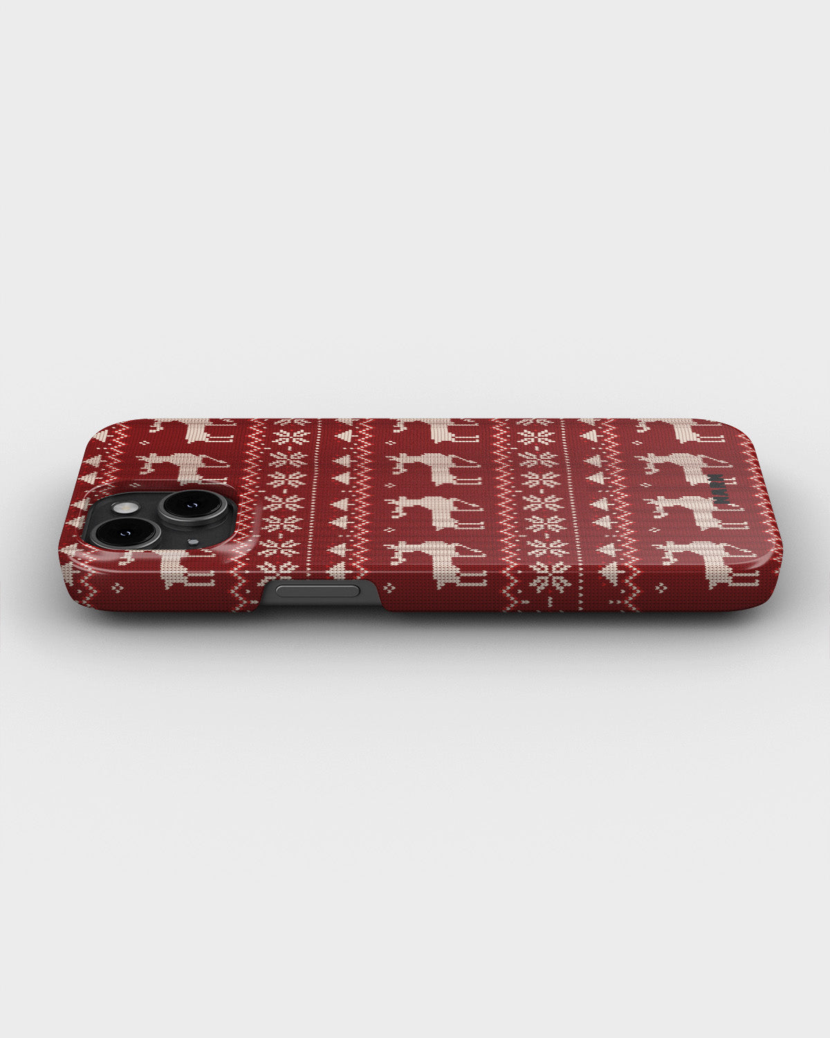 iPhone 15 Slim Case - Reindeer Knit - View 3