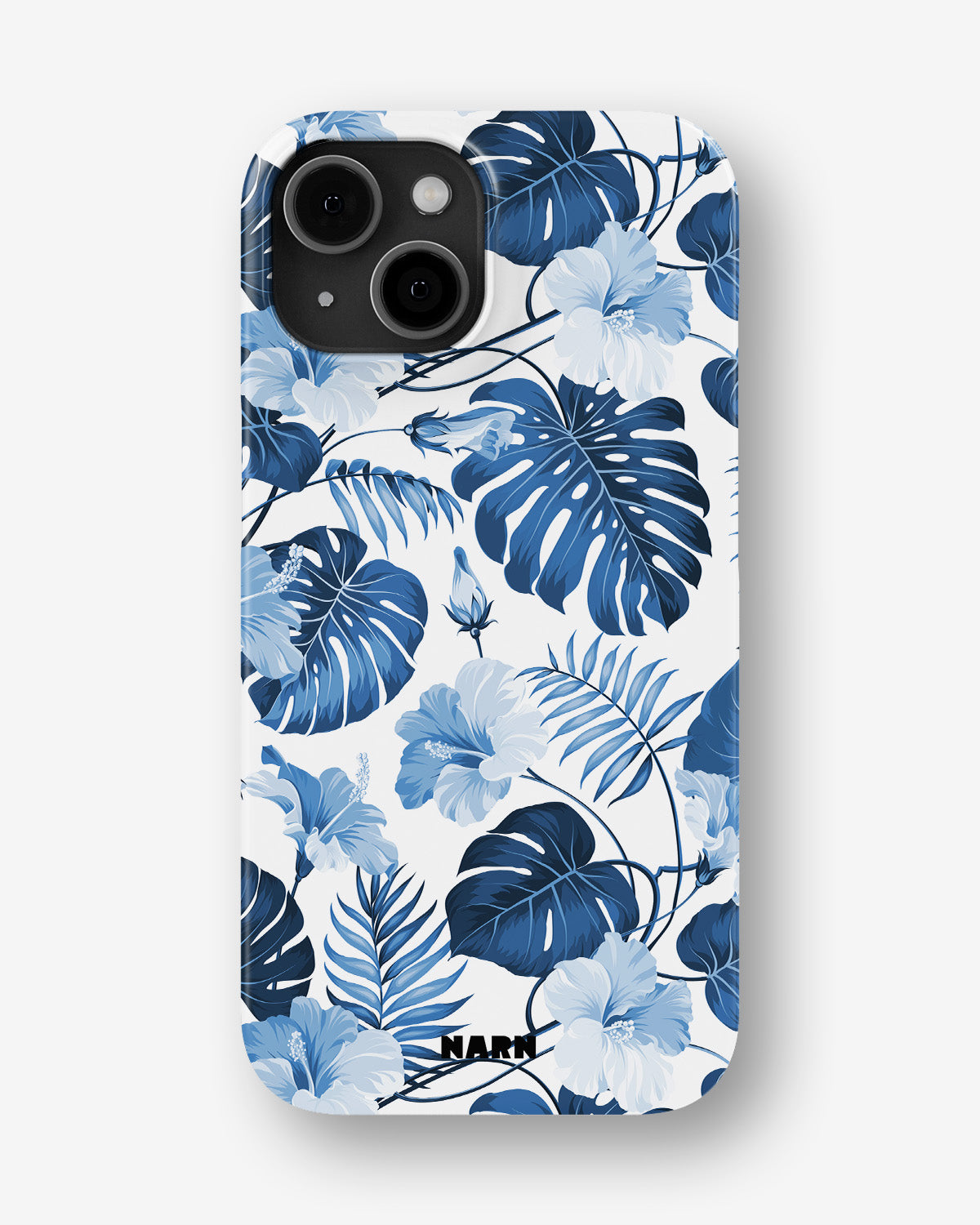 iPhone 14 Slim Case - Blue Tropics - View 1