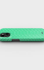 iPhone 14 Slim Case - Turquoise Snake - View 3