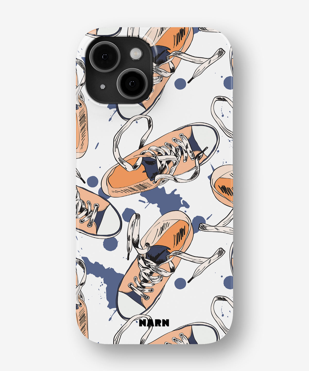 iPhone 13 Slim Case - Apricot Sneakers - View 1