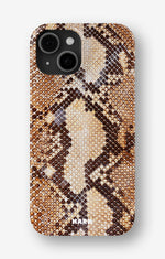 iPhone 13 Slim Case - Brown Snakeskin - View 1