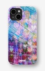 iPhone 13 Slim Case - Purple Hearts - View 1