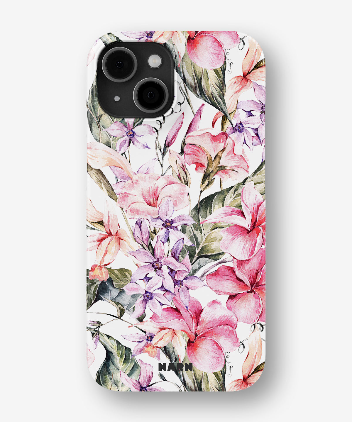 iPhone 13 Slim Case - Watercolor Flowers - View 1