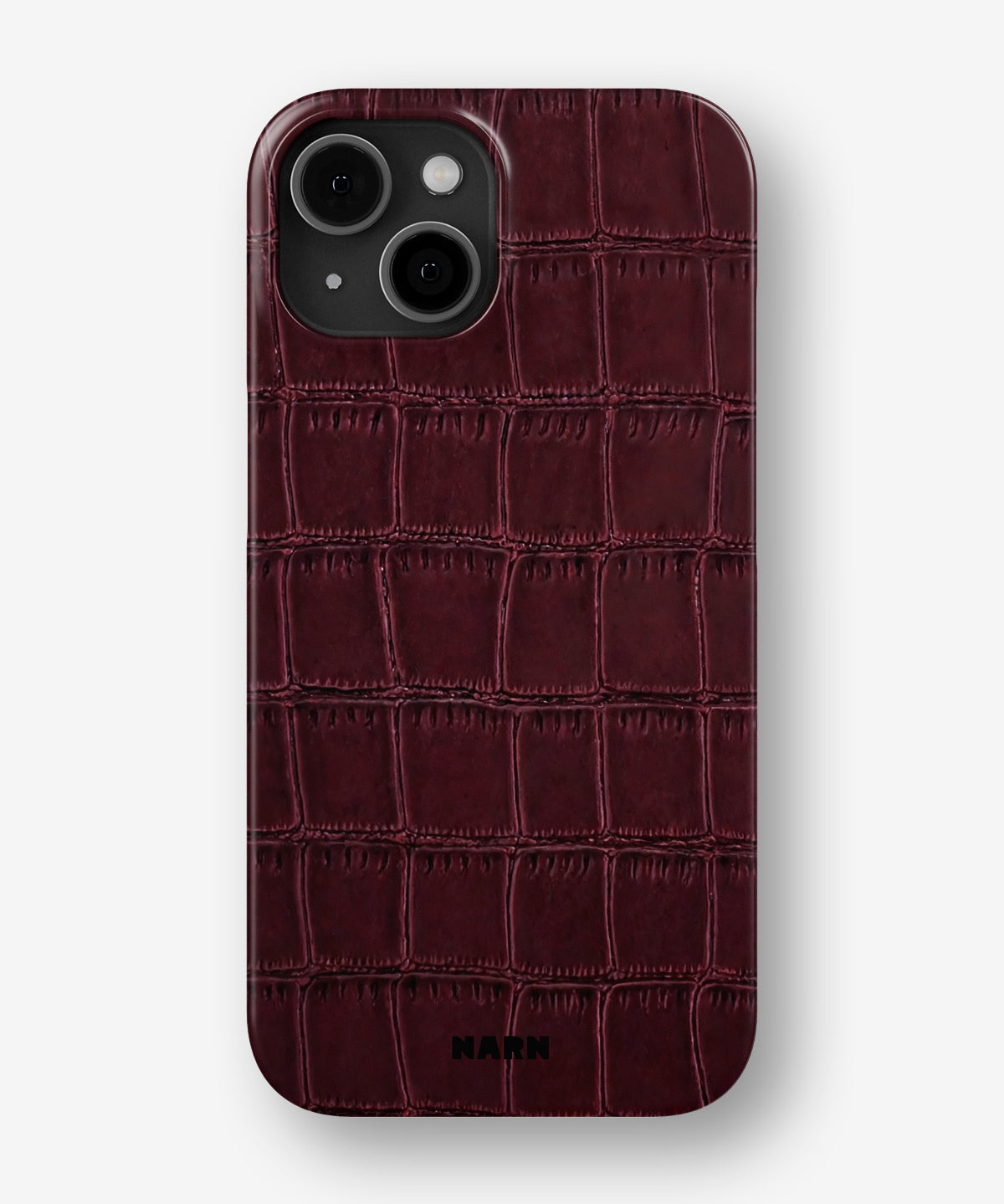 iPhone 13 Slim Case - Rouge Croc - View 1