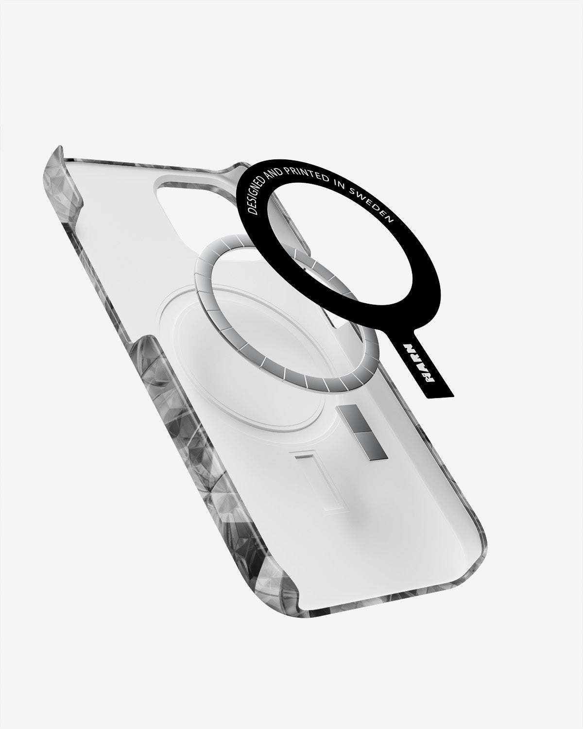 iPhone 13 Slim Case - Grey Crystals - View 2