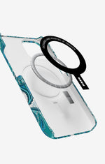 iPhone 13 Slim Case - Turquoise Paisley - View 2