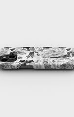 iPhone 13 Slim Case - Black & White Bloom - View 3