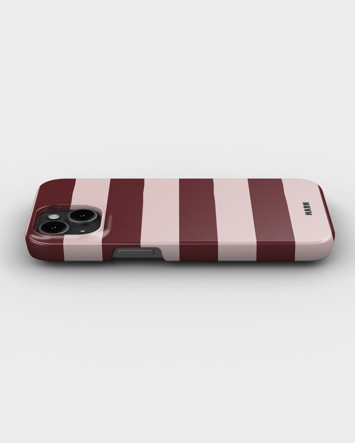 iPhone 13 Slim Case - Cranberry Stripe - View 3