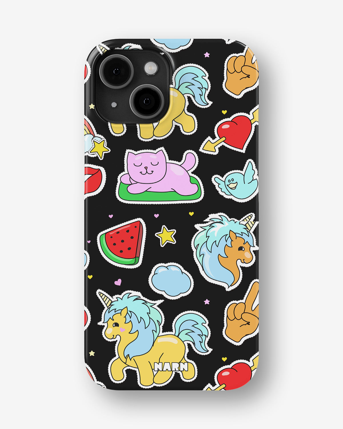 iPhone 12 / iPhone 12 Pro Slim Case - Cute Stickers - View 1