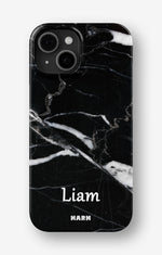 iPhone 12 / iPhone 12 Pro Slim Case - Custom - Black Marble - View 1