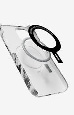 iPhone 12 / iPhone 12 Pro Slim Case - Black & White Bloom - View 2