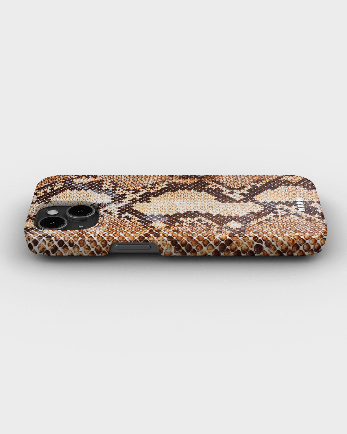 iPhone 12 / iPhone 12 Pro Slim Case - Brown Snakeskin - View 3