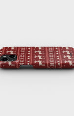 iPhone 12 / iPhone 12 Pro Slim Case - Reindeer Knit - View 3