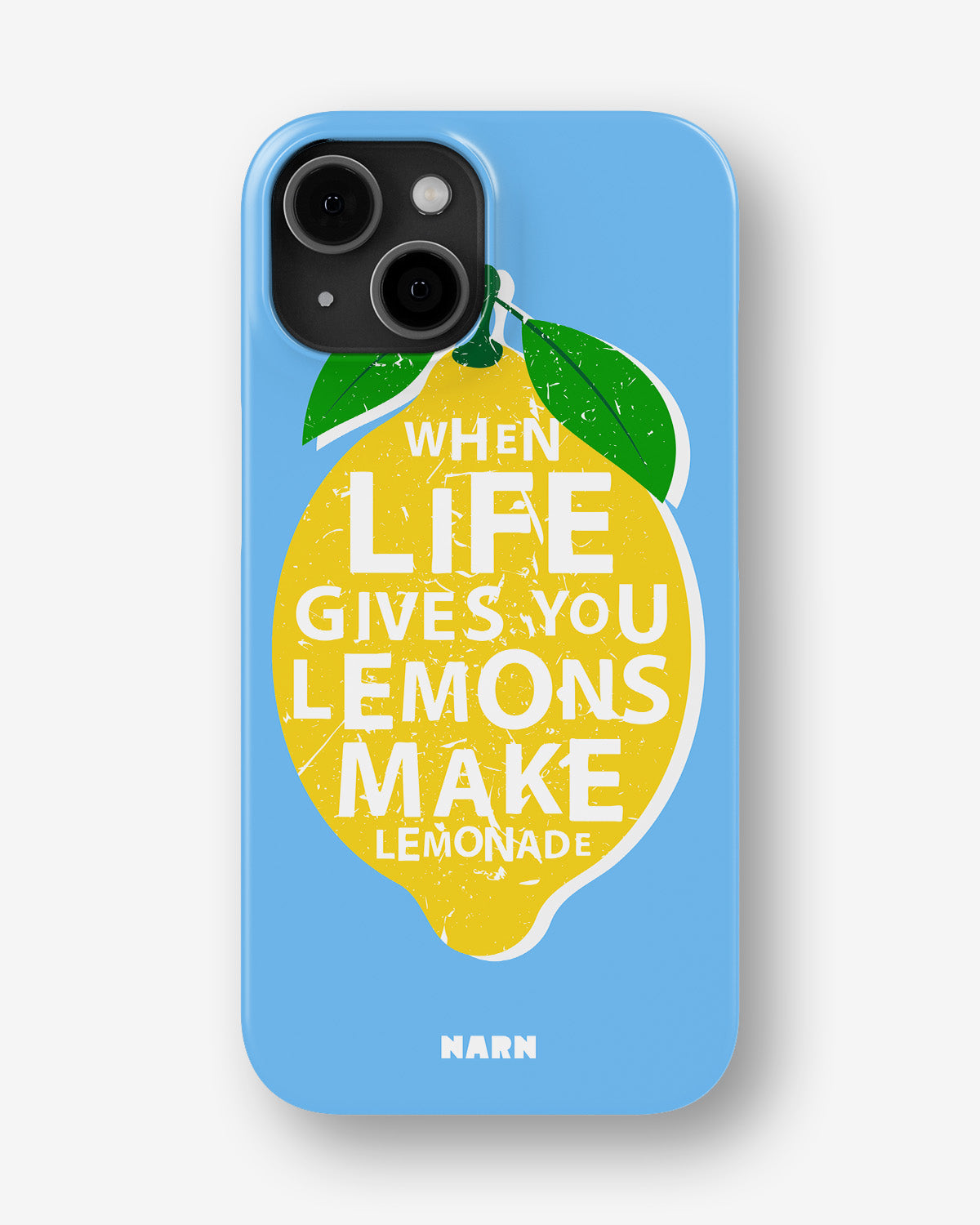 iPhone 12 Mini Slim Case - Lemon Quote - View 1