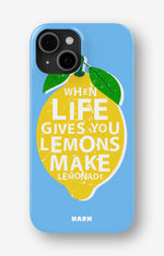 iPhone 12 Mini Slim Case - Lemon Quote - View 1