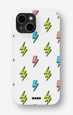 iPhone 12 Mini Slim Case - Lightning Bolts - View 1