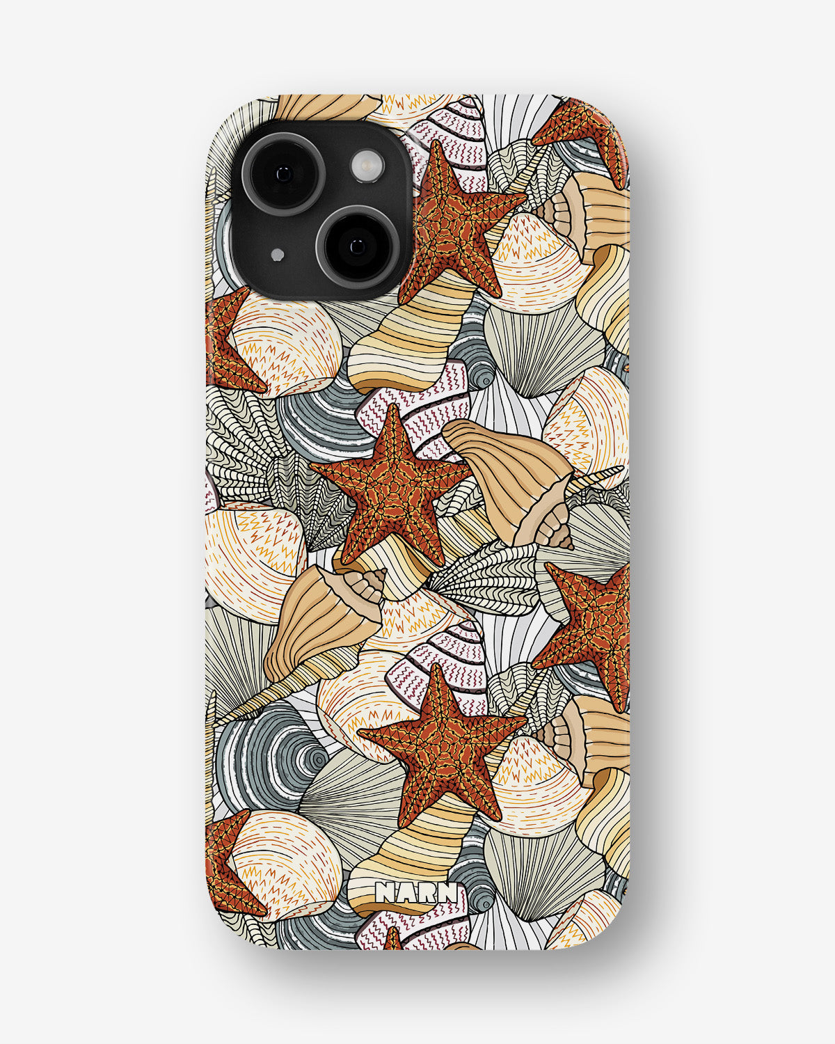 iPhone 12 Mini Slim Case - Sea Shells - View 1